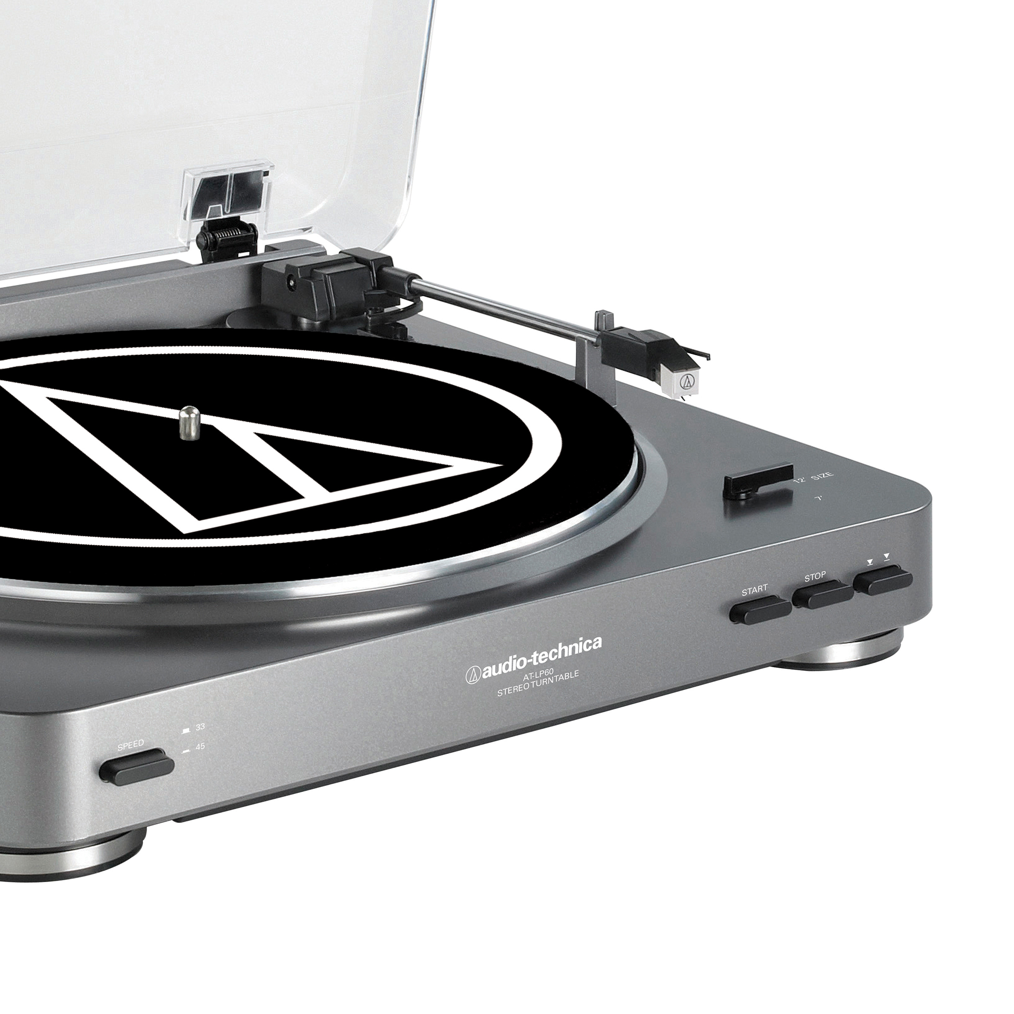 Audio Technica Fully Automatic Stereo Record Player Turntable, Silver ATLP60 42005159499 eBay