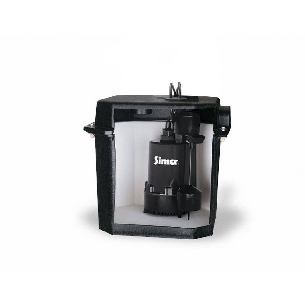 Details About Simer 2925b 02 Self Contained Above Floor Under Sink Laundry Sink Sump Pump