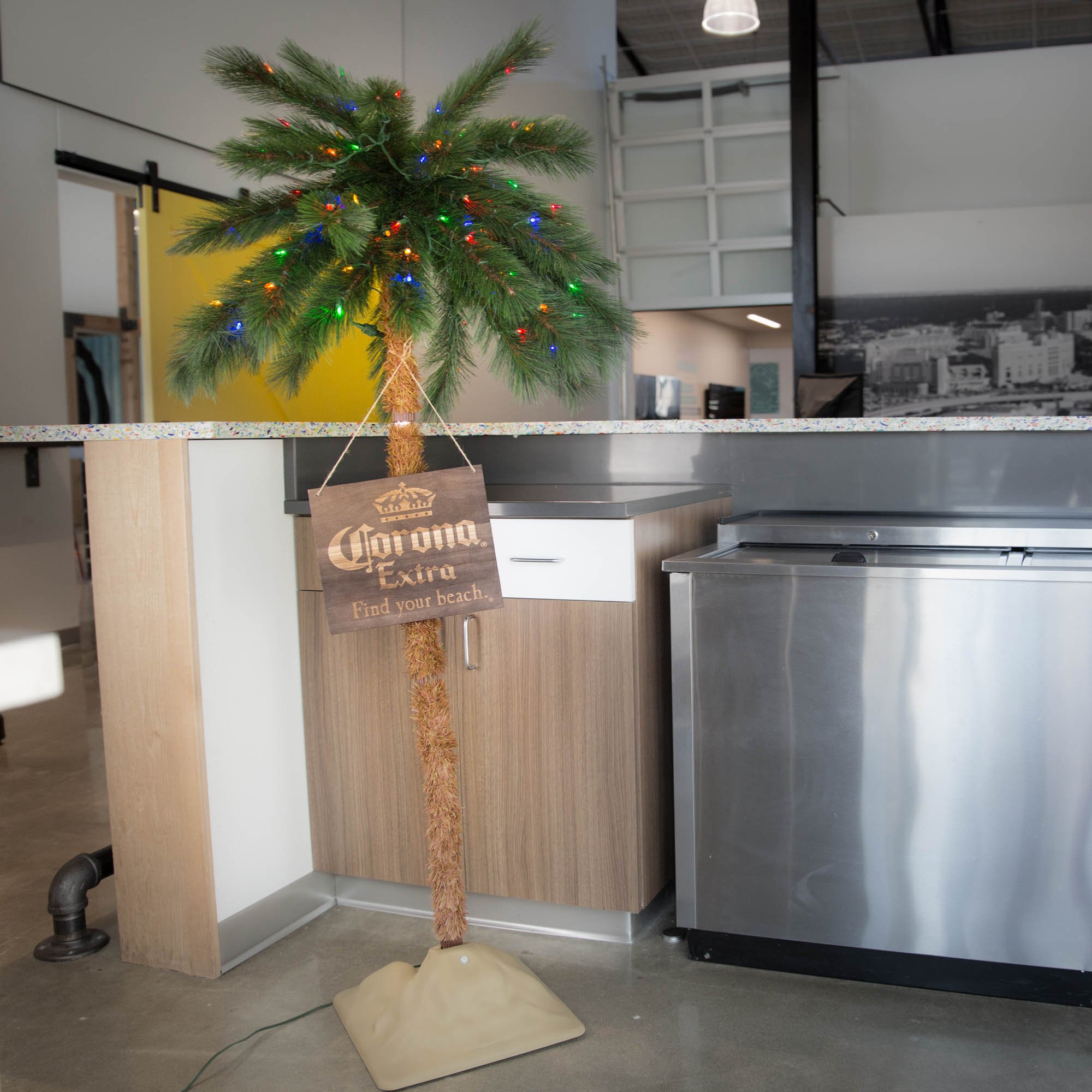 Corona 5 Foot Commercial Palm Tree LED Pre Lit Artificial Motion