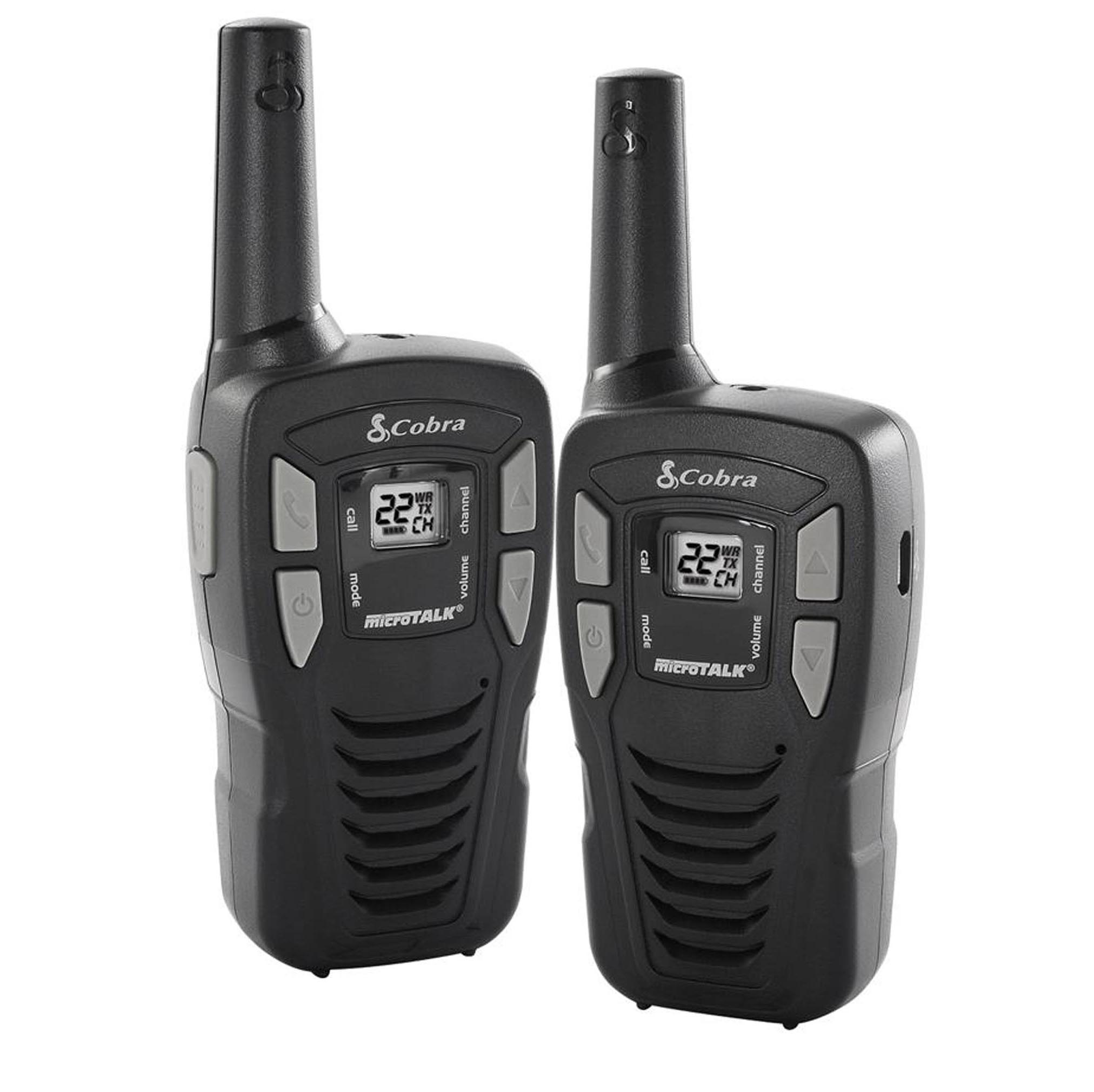 Cobra CXT145 MicroTalk 16 Mile Range 22 Channel 2 Way Walkie Talkie