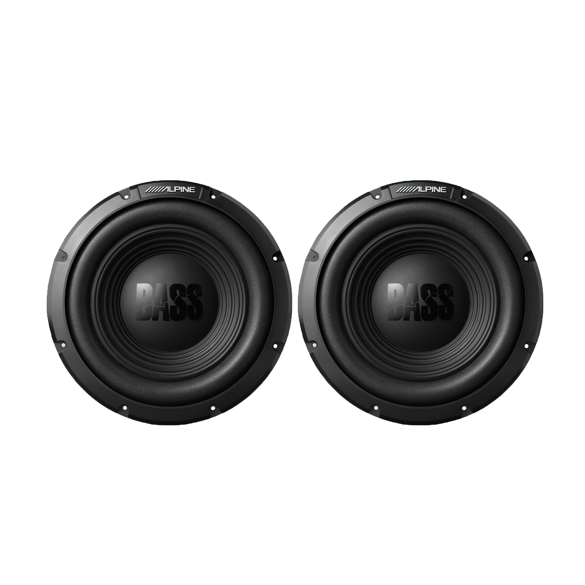 Alpine BassLine Series 12 Inch 750 Watt 4Ohm Car Audio Subwoofer, Pair