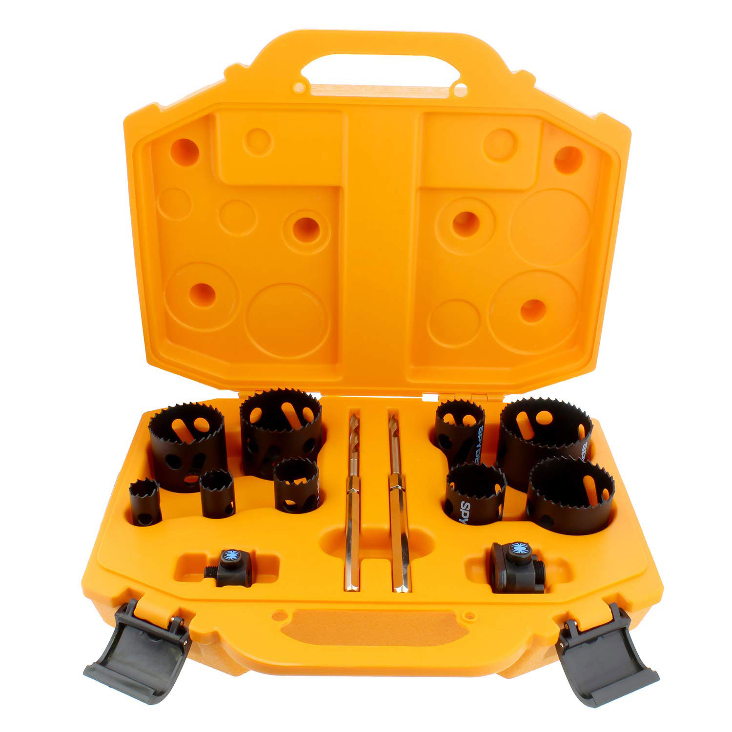 Spyder 600887 13 Piece Bi Metal Steel Hole Cutter Saw Kit with Blades