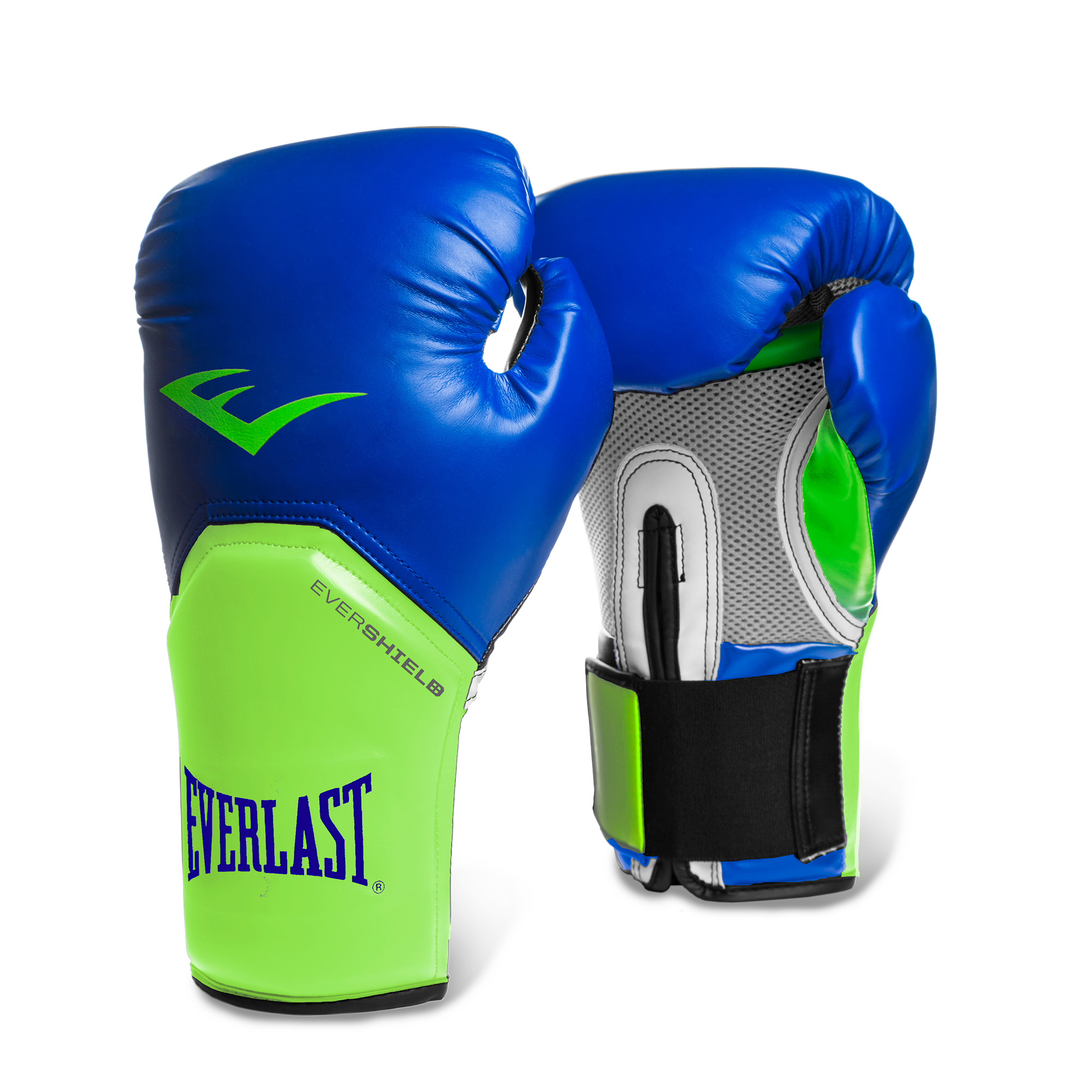 Everlast 12 Oz Pro Style Elite Cardio Kickboxing Training Gloves, Blue