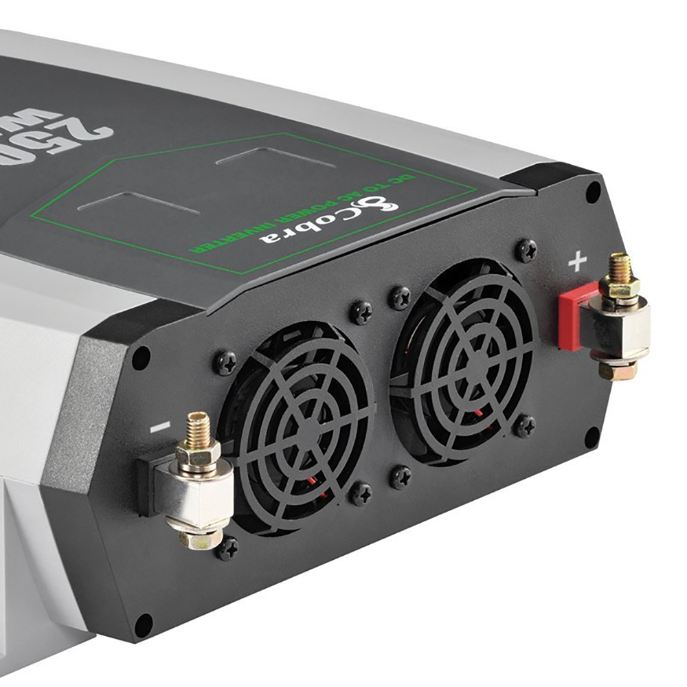Cobra CPI2590 2500 Watt 5 Level Protection Car Power Inverter with 3 AC