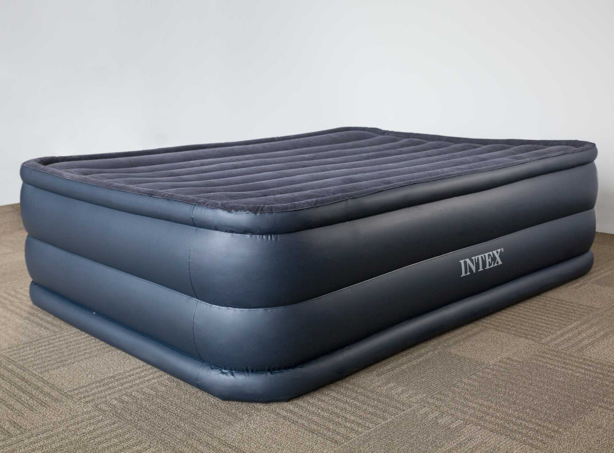 intex queen raised downy inflatable indoor air mattress