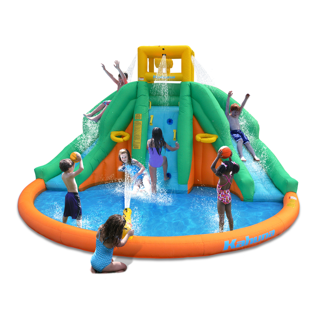 Kahuna 90475 Twin Peaks Kids Inflatable Splash Pool Backyard Water