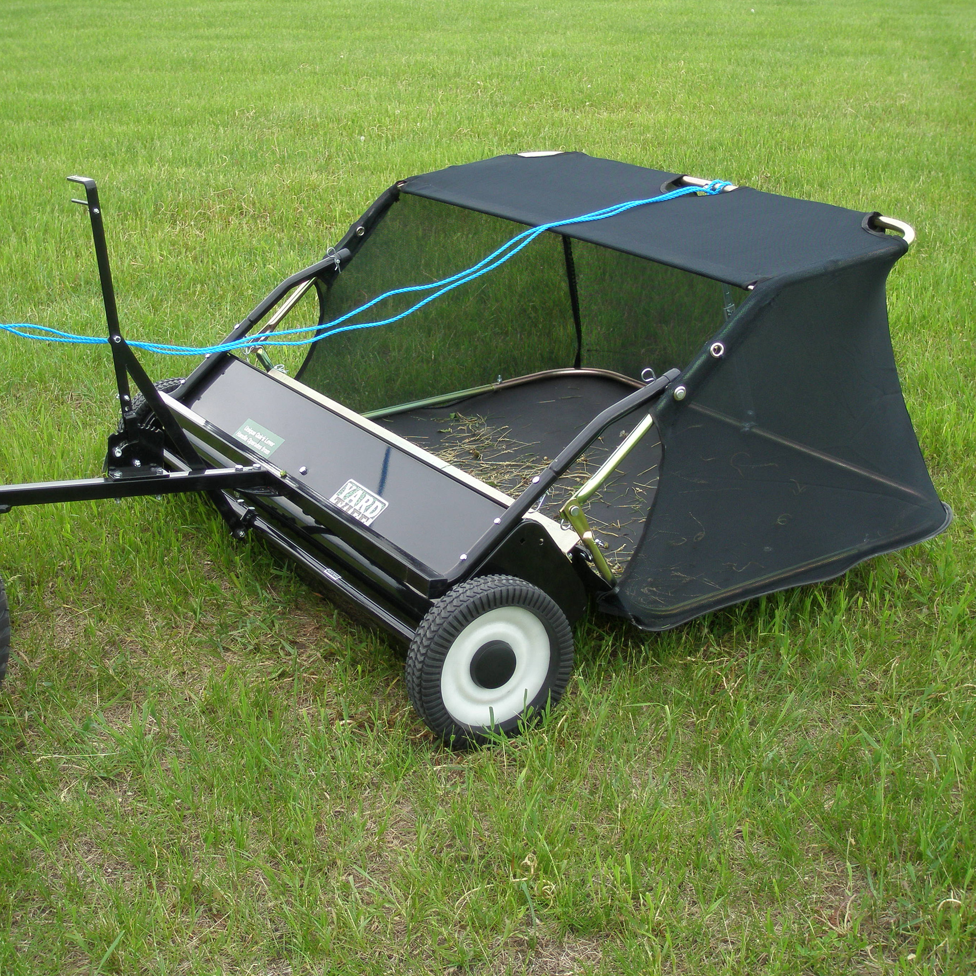 Yard Tuff 42" Quick Assembly Tow Style Lawn Sweeper for Debris, Leaves
