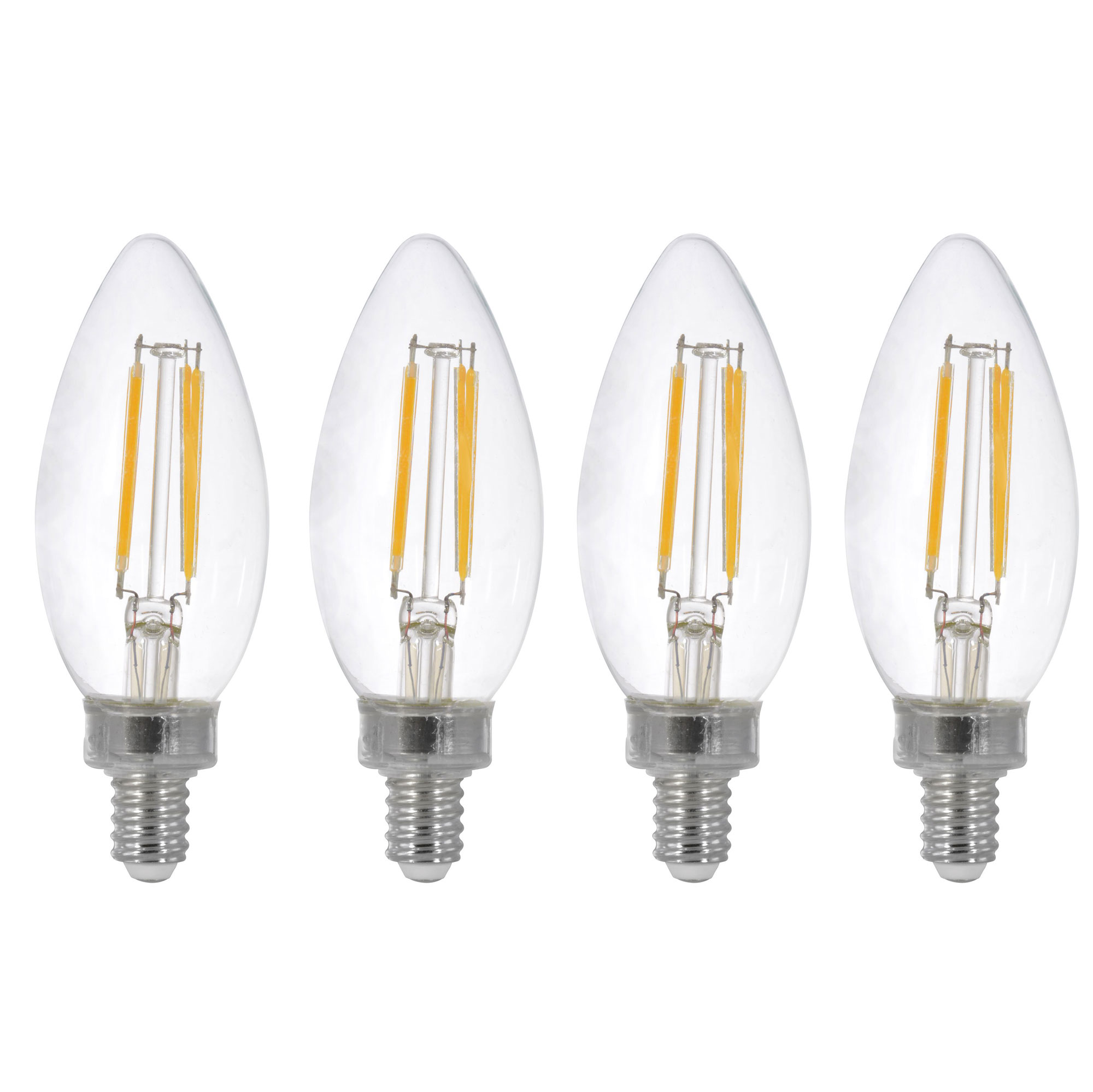 Sylvania Filament LED 40W Candelabra Base Dimmable 2700K Light Bulb (4