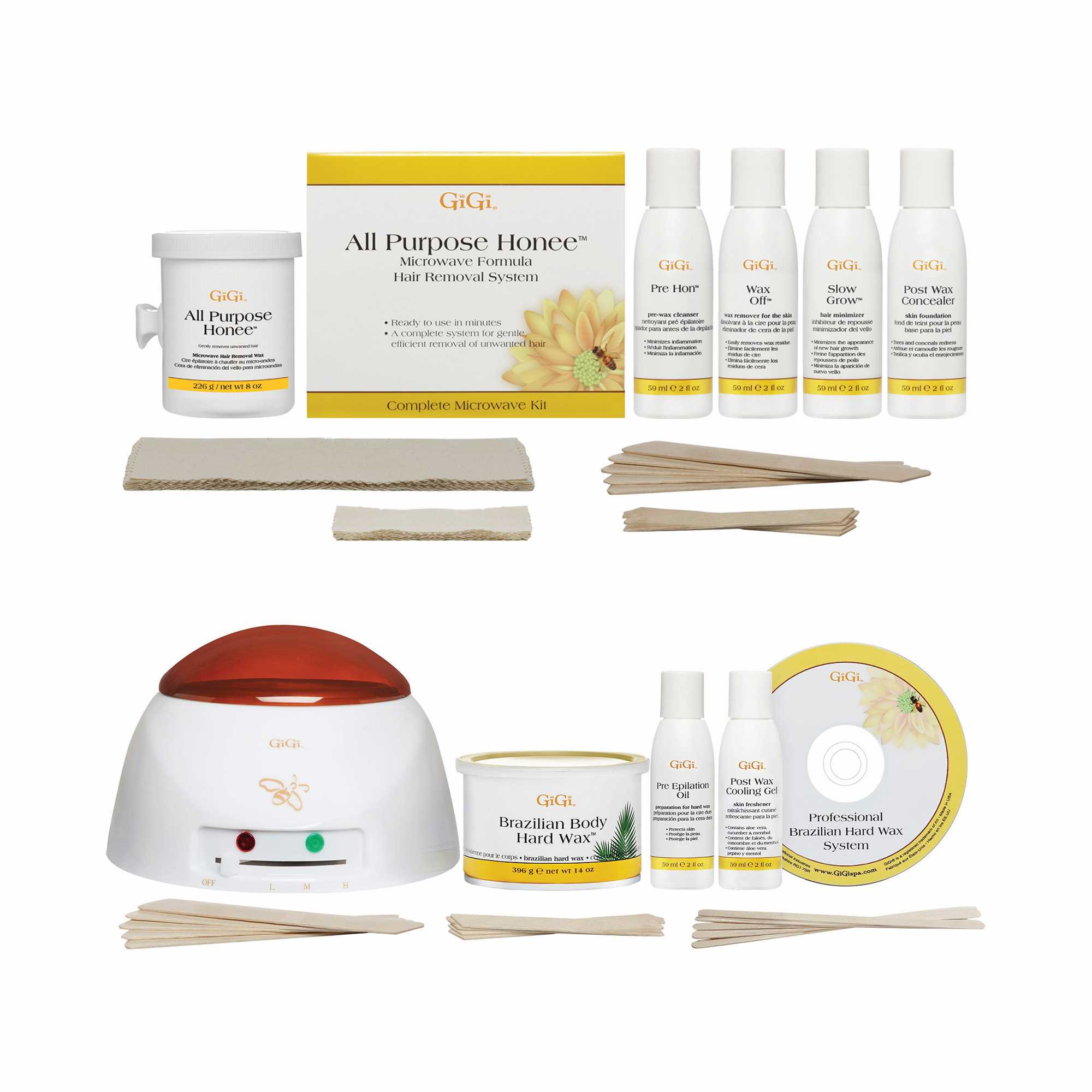 GiGi All Purpose Honee Microwave Hair Removal System + GiGi Brazilian