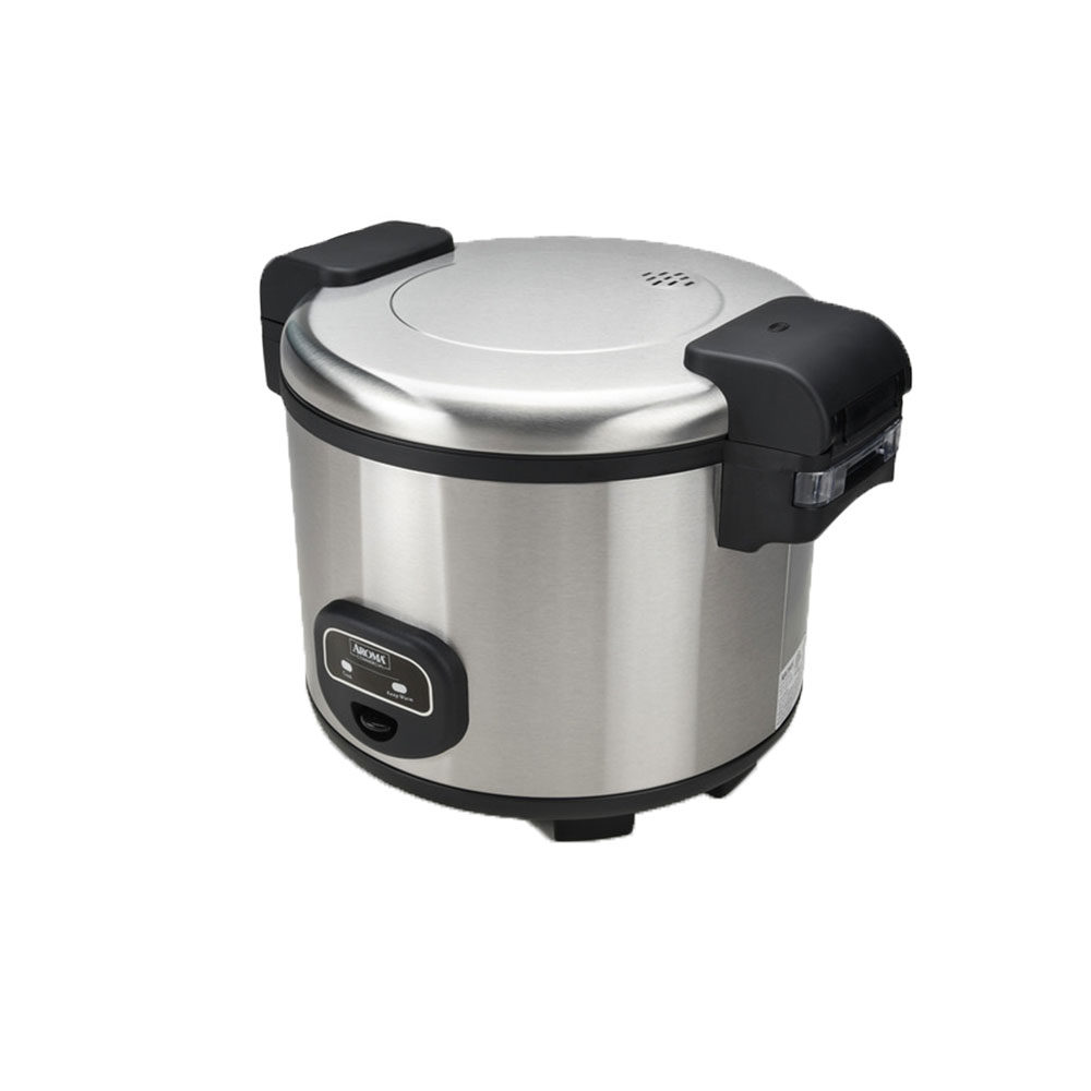 Aroma Commercial Heavy Duty Electric 60 Cup Pressure Rice Cooker w ...