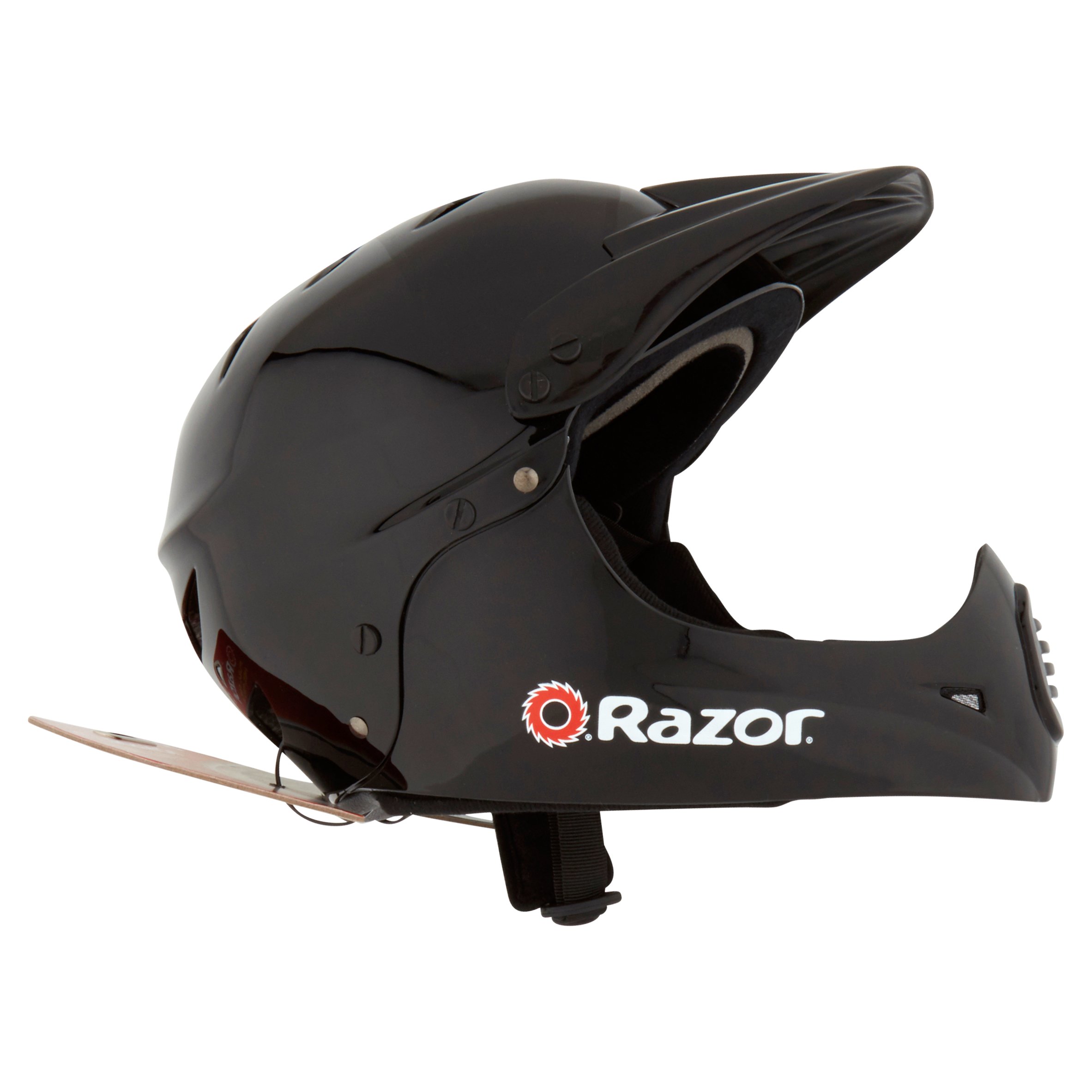 Razor Youth Full Face Riding Sport Scooter Helmet Glossy Black