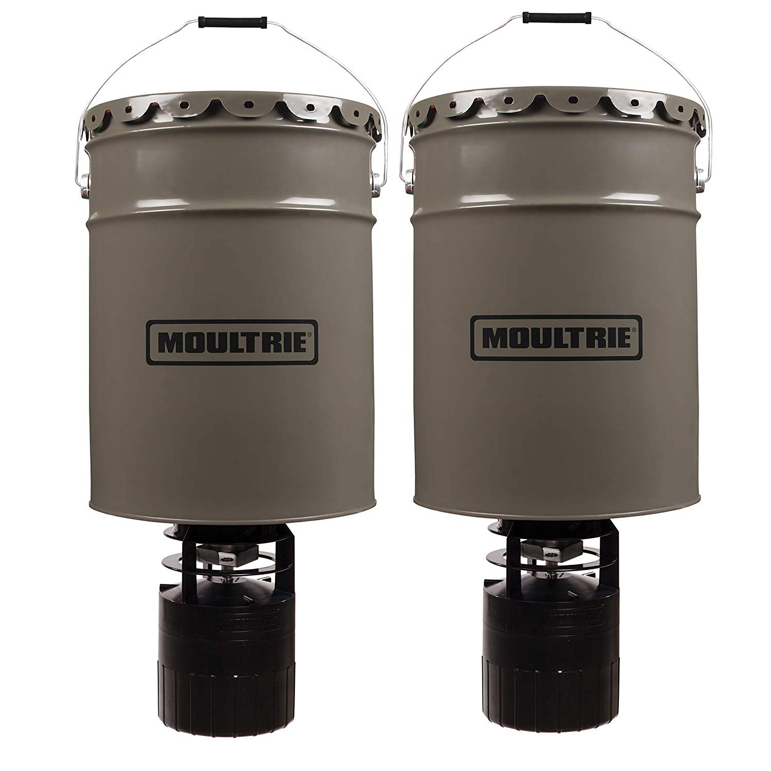 2 Moultrie 6 5 Gallon 360 Pro Hunter Bucket Style Hanging Game