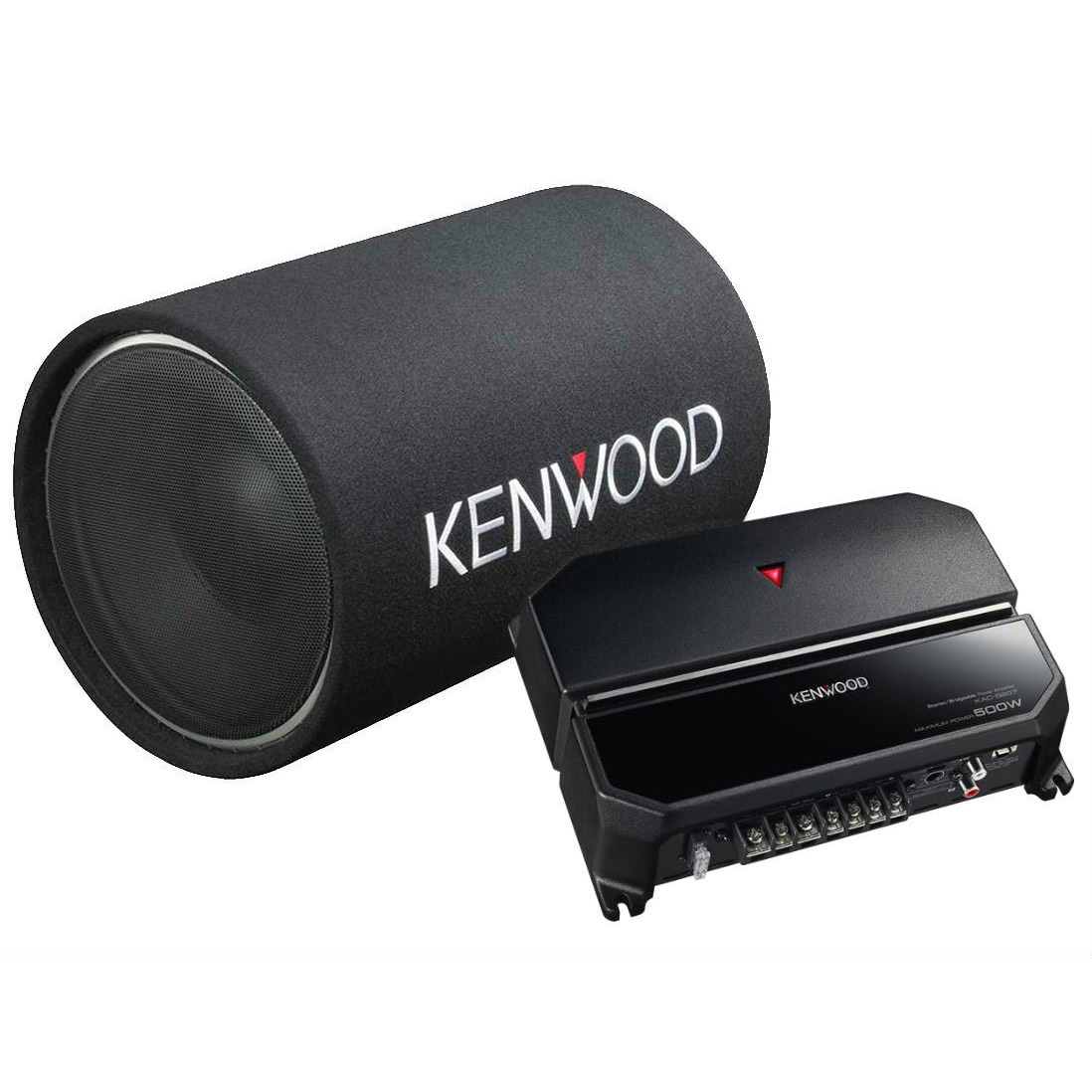 New Kenwood PW131TB 12" 1200 Watt Bass Tube Subwoofer + 2Channel